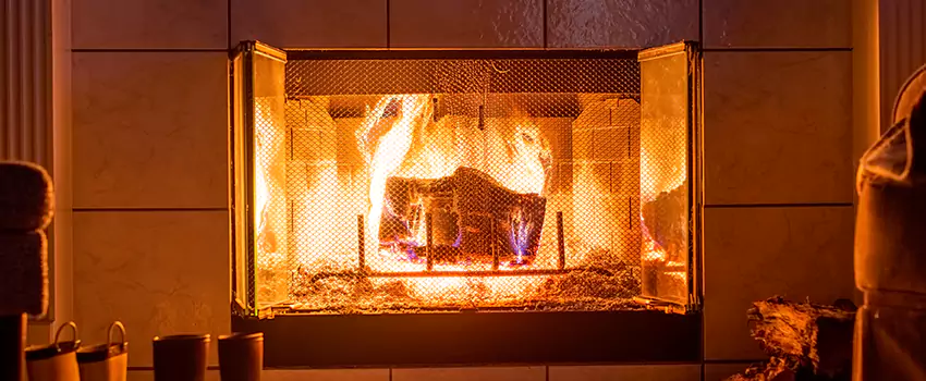 Mendota Hearth Landscape Fireplace Installation in Peachtree City, Georgia